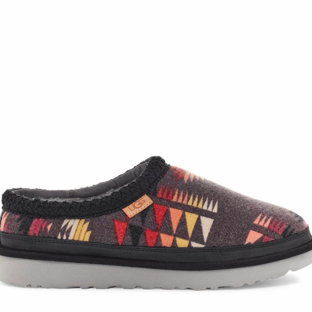 UGG MEN TASMAN WOODMONT MULTI COLORED SHEARLING WOOL‎ SHOE US 11 EUC